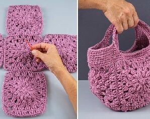Aprende a tejer hermoso bolso crochet