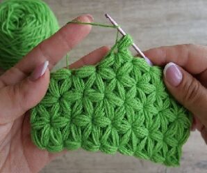 Aprende a tejer el punto jazmin a crochet