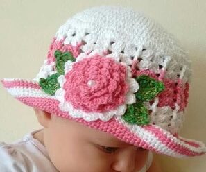 Aprende a tejer hermoso sombrero crochet