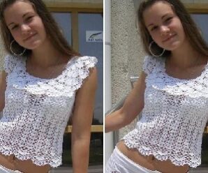 Aprende a tejer bella blusa de crochet
