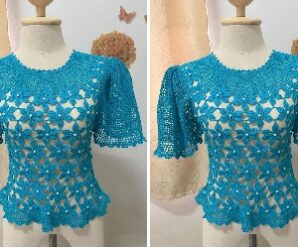 Te enseñare a tejer bella blusa en crochet