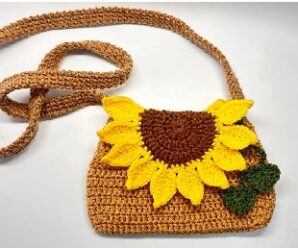 Aprende a tejer bolso de girasol a crochet