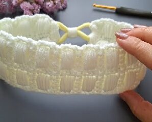 Aprende a tejer bella diadema crochet
