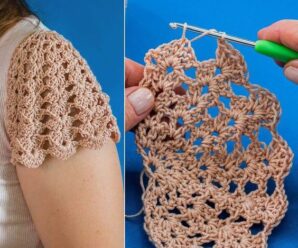 Hombros para blusa a crochet