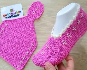 Como tejer bellas pantuflas en crochet
