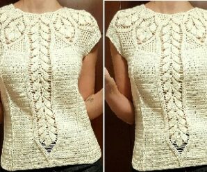 Como tejer linda blusa a dos agujas