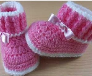 Como tejer lindas botitas para bebe