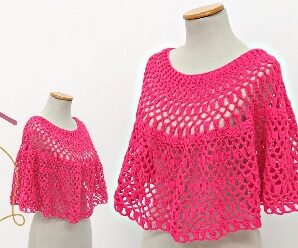 Como tejer precioso poncho calado