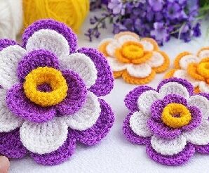 Como tejer bella flor crochet