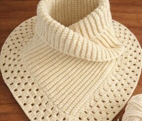 Como tejer lindo cuello crochet