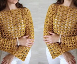 Aprende patrón perfecto para suéter de mujer.