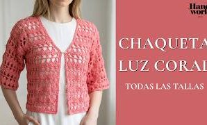 Cómo tejer una fácil y elegante chaqueta a crochet.