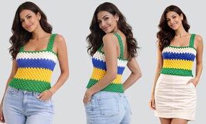 Aprende a tejer esta linda camiseta sin mangas a crochet.