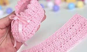Aprende a tejer un lindo zapatito de bebé a crochet.
