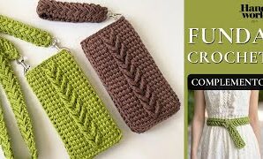 Cómo tejer una linda funda de celular a crochet.