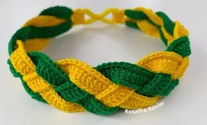 Cómo tejer diadema o cinta de ganchillo para el cabello.
