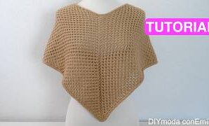 Cómo tejer un poncho ligero a crochet.