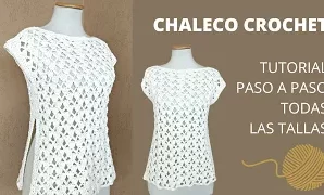 Cómo tejer un elegante chaleco a crochet.