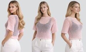 Aprende a tejer una bonita y fácil blusa de ganchillo.
