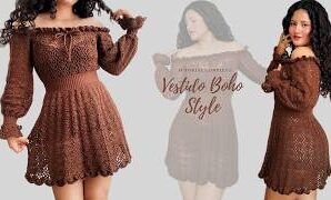 Cómo tejer blusa estilo vintage con caída al hombro.