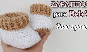 Aprende a tejer zapatitos o botitas para bebés.