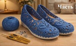 Cómo tejer unos lindos zapatos de encaje.