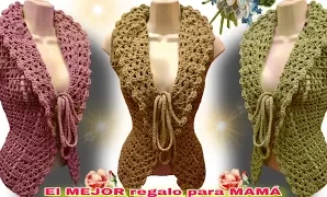 Aprende a tejer el mejor chaleco a crochet para regalar.
