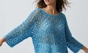 Cómo tejer un patrón para una bella blusa.