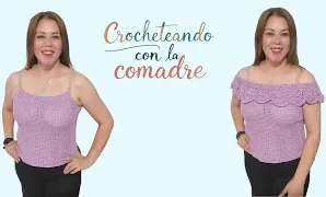 Aprende a tejer hermosa campesina a crochet.