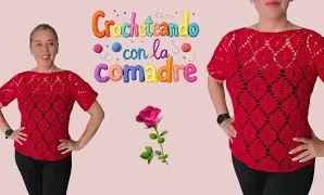 Aprende a tejer una fácil y ligera blusa a crochet.