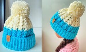 Cómo tejer un sensacional gorro de invierno a crochet.