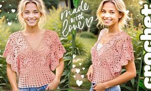 Cómo tejer linda blusa a crochet.
