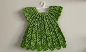 Cómo tejer vestido de bebé princesa a crochet.