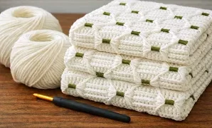 Aprende a tejer maravilloso punto de crochet.