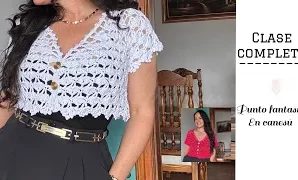 Cómo tejer un genial bolero cuello V a crochet.