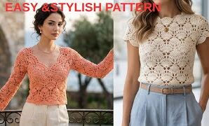 Cómo tejer elegante puntada de ganchillo para tops de verano.