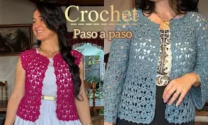Cómo tejer precioso chaleco a crochet.