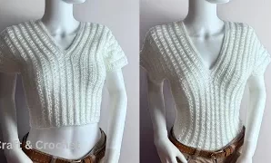 Cómo tejer un hermoso y fácil top a crochet.