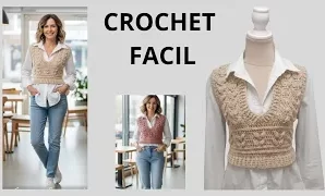 Cómo tejer a crochet fácil chaleco.