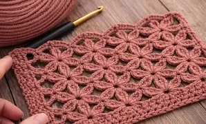 Aprende a tejer un fácil patrón de ganchillo.