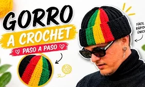 Aprende a tejer gorro a crochet.