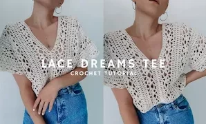 Cómo tejer linda camiseta de crochet.