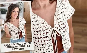 Aprende a tejer genial cárdigan a crochet.