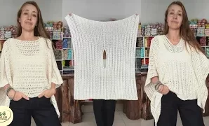 Cómo tejer un lindo poncho Ibiza a crochet.