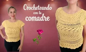Cómo tejer blusa multi puntadas a crochet.