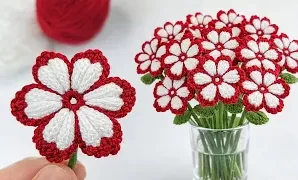 Cómo tejer hermosas flores a crochet.