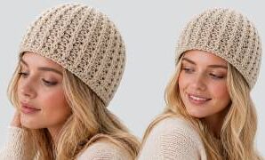 Aprende a tejer un lindo sombrero acordeón para adultos.