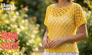 Aprende a tejer blusa a crochet para todas las tallas.