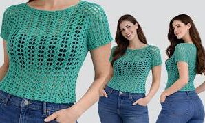 Cómo tejer una blusa a ganchillo súper fácil.