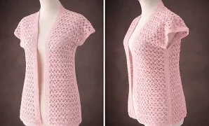 Aprende a tejer patrón de punto para suéter de mujer.
